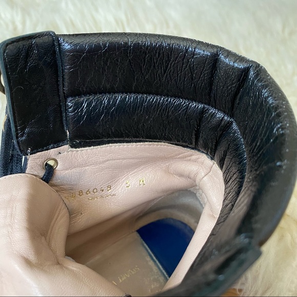 Stuart Weitzman Lexy Black Combat Boot Size 5 - Picture 7 of 13